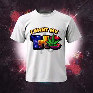 I Want My T H C – Cosmic Canna Retro Tee