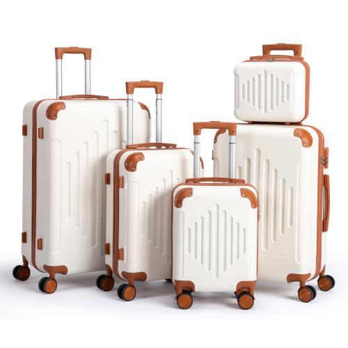 Ubesgoo Luggage Sets 5 Piece, ABS Hardside Suitcase Set with Double Spinner Wheels & TSA Lock for Travel Business, 5-Piece Set (12/16/20/24/28) Ubesgoo Luggage Sets 5 Piece, ABS Hardside Suitcase Set with Double Spinner Wheels & TSA Lock for Travel Business, 5-Piece Set (12/16/20/24/28)