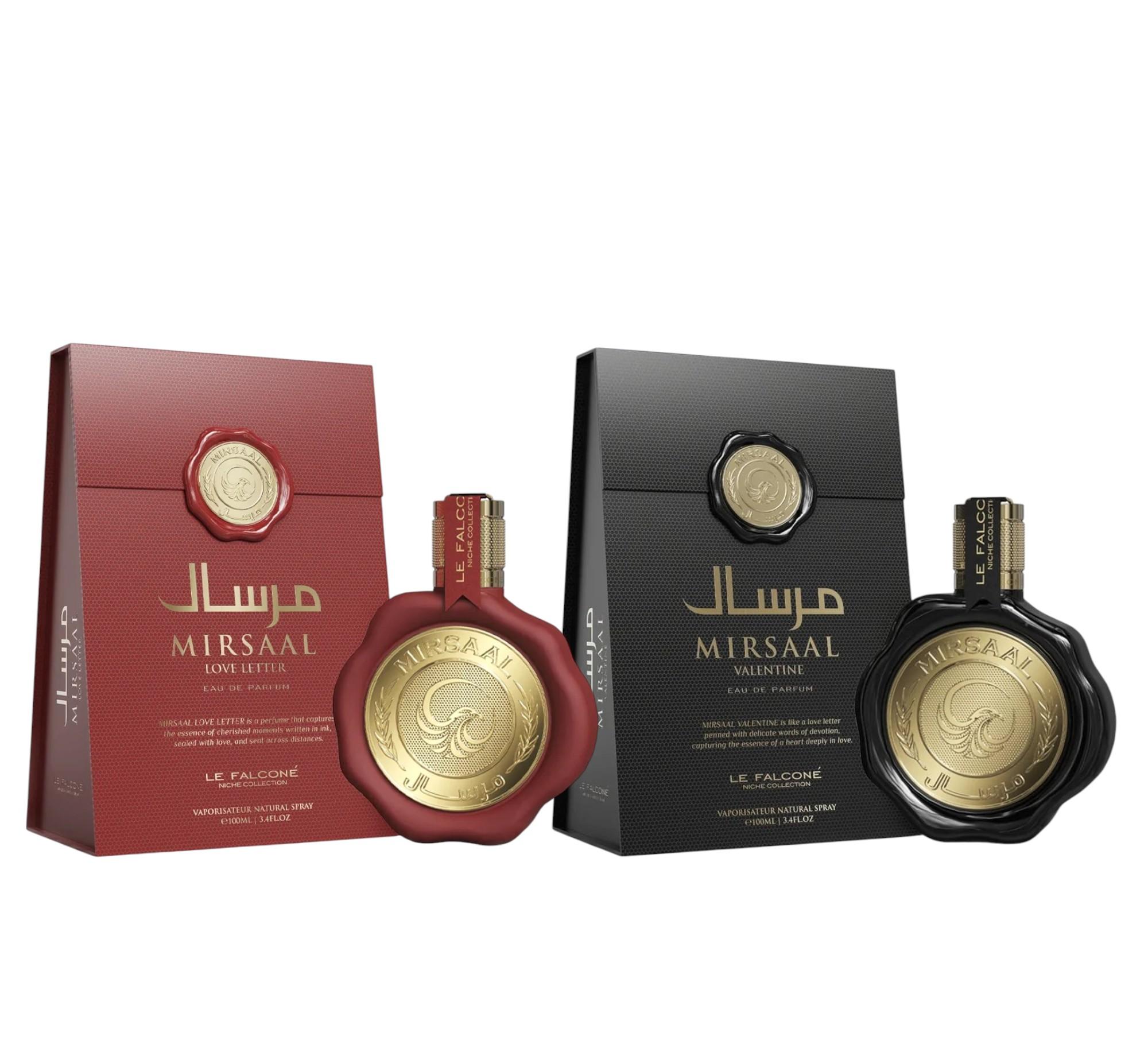 Le Falcone | Mirsaal | Love Letter & Valentine | Eau De Parfum | Unisex Fragrance | 100 ml - 3.4 oz | Fruity - Woody & Floral Notes