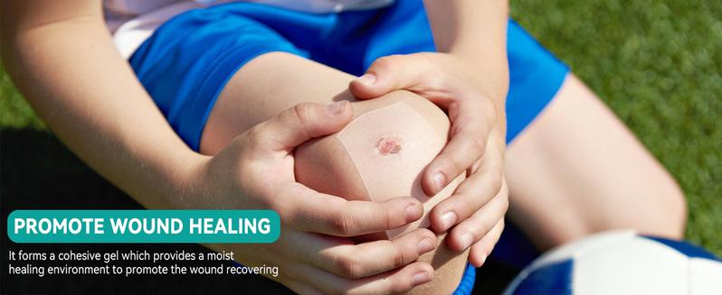 Amzfusfred Medical-Grade Hydrocolloid Bandage Roll Waterproof Flexible Hypoallergenic Latex-Free for Wound Care Secure Adhesion Semi-Transparent Comfortable Design Healthcare Aid