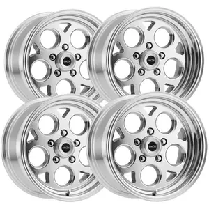 (Set of 4) Staggered Vision 561 Sport Mag 15x7,15x8 5x4.5" Polished Wheels Rims