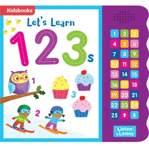 27-Button Sound Book Let's Learn 123s -- Kidsbooks Publishing - Board Book