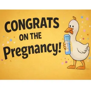 Congrats on the Pregnancy! Funny, prank, humorous postcard