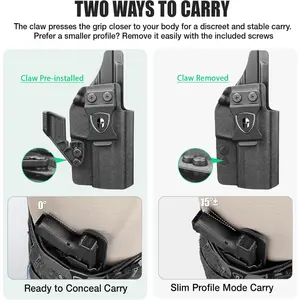 TSG IWB Kydex Holster with Claw Right Hand Fits: Springfield XD MOD.2/XD MOD.3