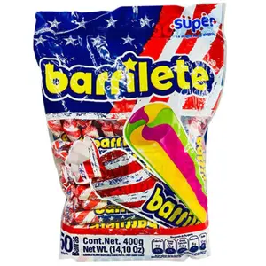 Barrilete Super Chewy Candy – 400g (14.1 oz), 50 Count 8g c/u – Assorted Fruit-Flavored Chews