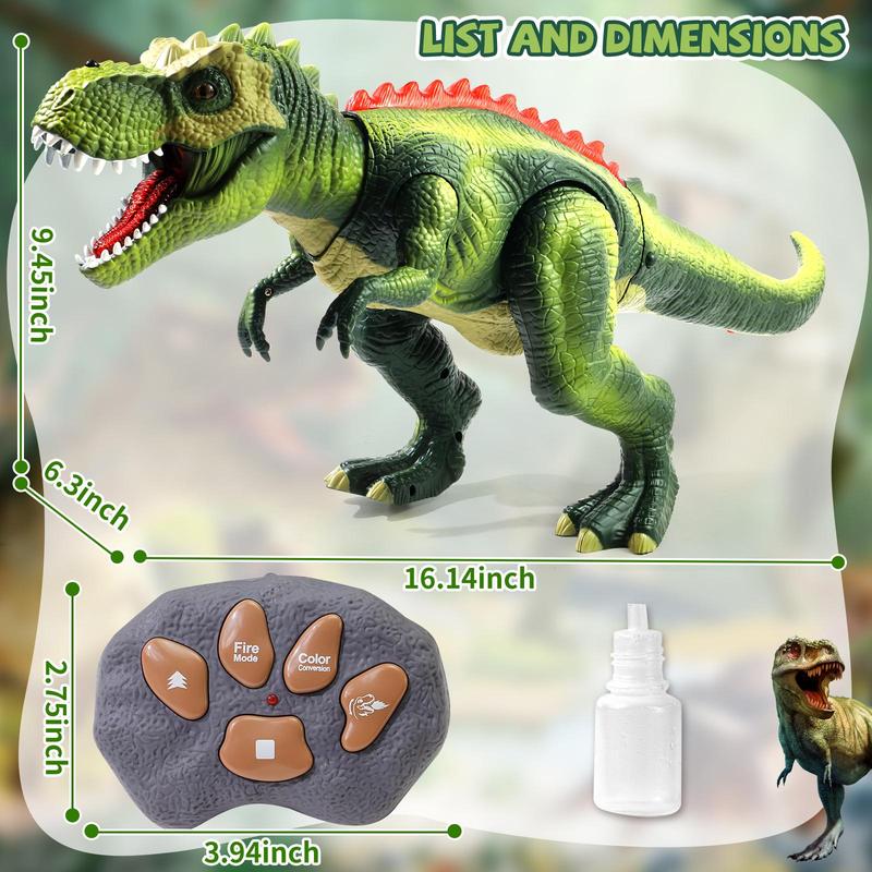 RC Dinosaur Remote Control T-Rex Dinosaur Toy for Kids with Lights Mist Spray & Realistic Sounds Perfect Gift for Boys China RC Dinosaur Remote Control T-Rex Dinosaur Toy for Kids with Lights Mist Spray & Realistic Sounds Perfect Gift for Boys China