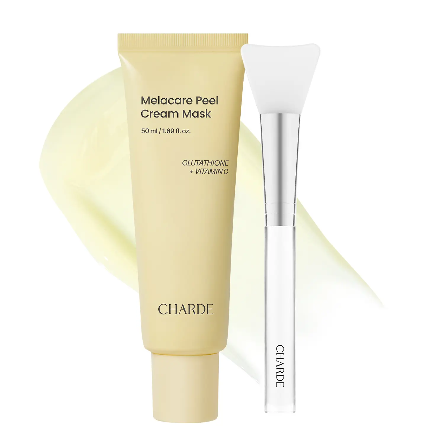 [CHARDE] Korean Peel Off Cream Mask for Dark Spot & Hyperpigmentation: Vitamin C, Niacinamide, Glutathione Brightening Cream-to-Clear Mask | Hyperpigmentation, Brightening, Radiance, Uneven Skin Tone, Korean Skincare, K-Beauty (50ml)