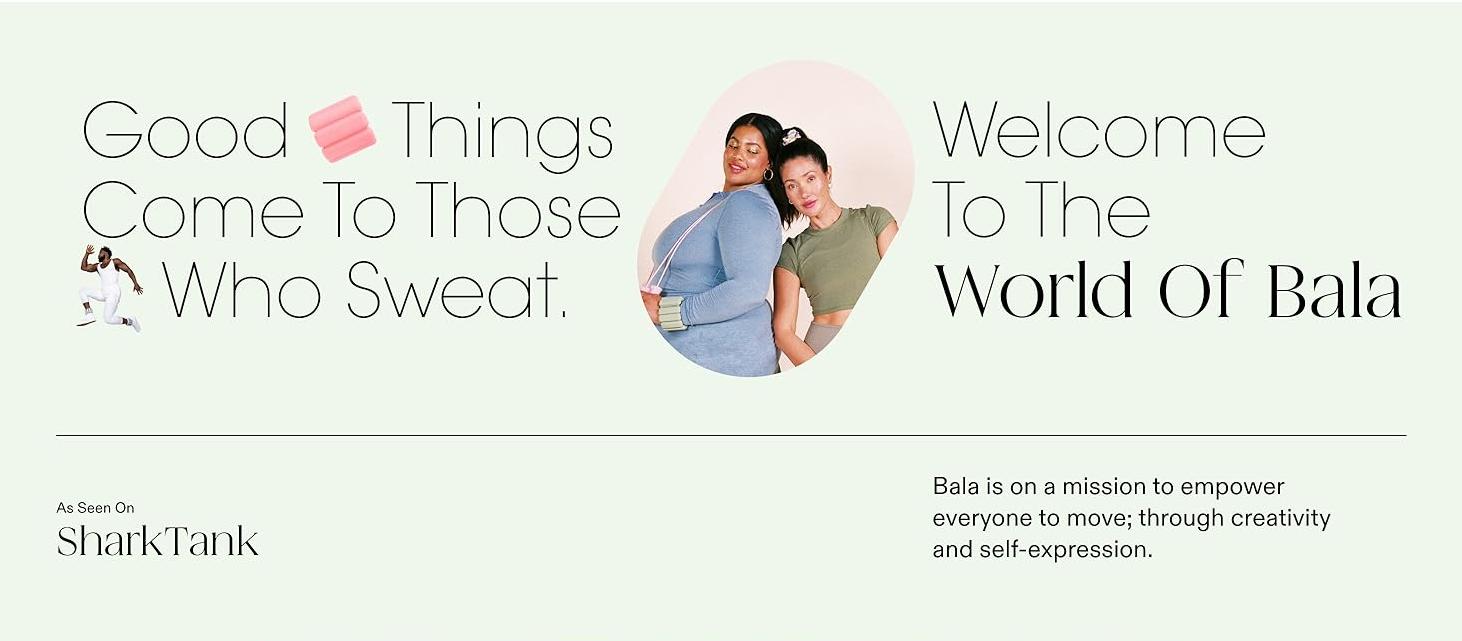 Bala Beam - 36" Ergonomic Strength Training Bar with Soft Silicone Coating Yoga Equipment Workout Bands