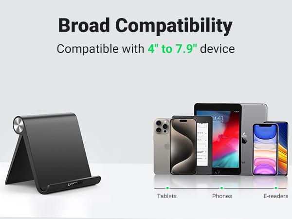 UGREEN Desk Cell Phone Stand, Table Stand Holder, Adjustable Portable Desktop Dock Office Compatible with iPad Pro 11 9.7 10.5 Air Mini 5 4 3 2 iPhone 17 16 15 14 13 12, Ideal for Folding Desk Smartphone Use, Deals for You,TikTokShopHolidayHaul