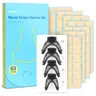 Adjustable Nasal Dilator Kit | Nasal Strips for Breathing & Snoring | Reusable External Nasal Dilator | Customizable Lift for Sleep, Running & Sports | Stronger Lift | 60+ Day Supply