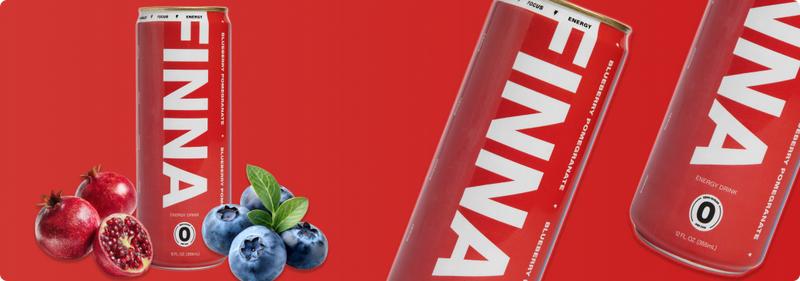 FINNA Vanilla Orange Clean Energy Drink - Lightly Carbonated, 13 Total Ingredients, No Sugars, Less Preservatives