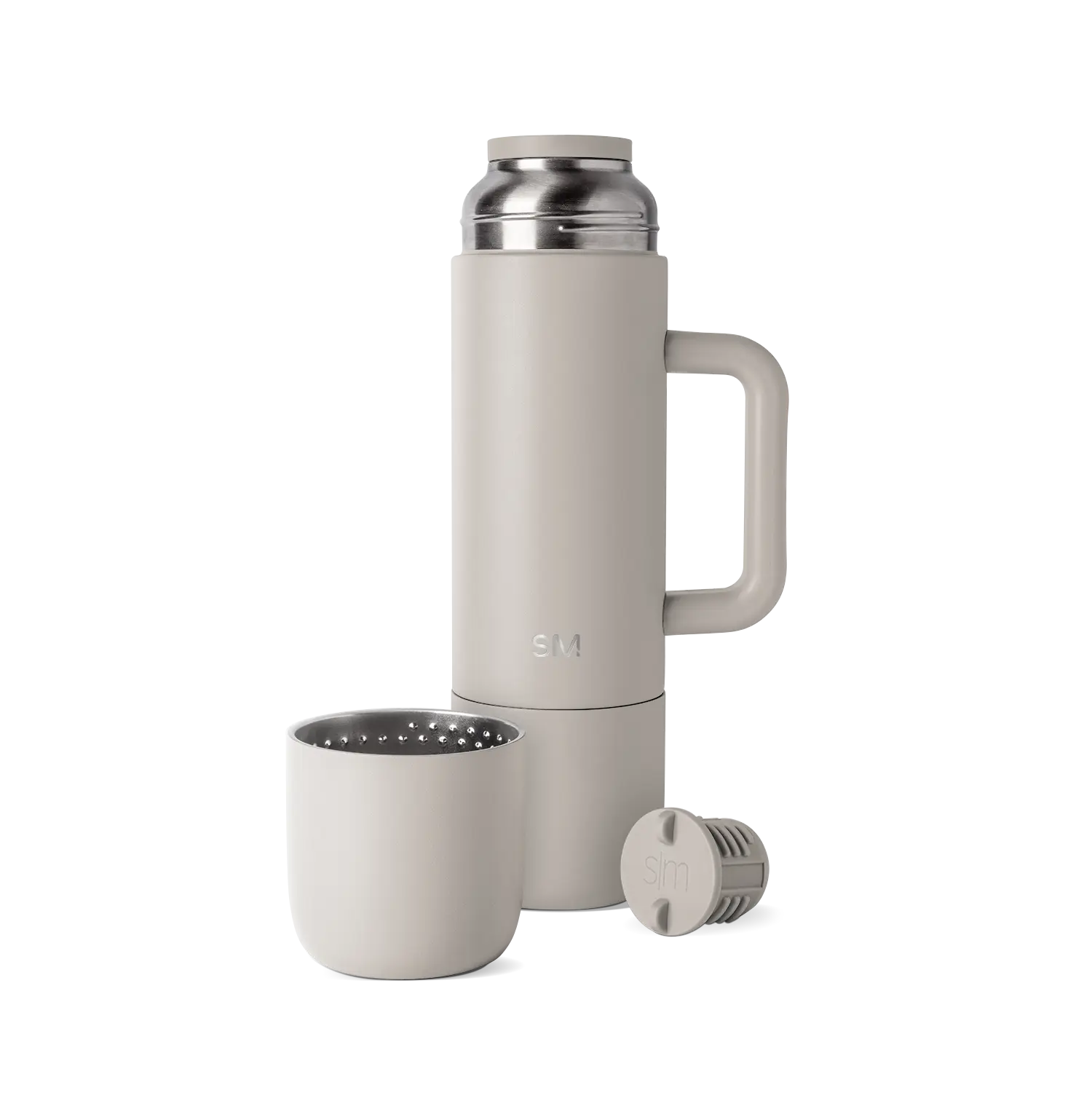 Simple Modern Roam Insulated Stainless Steel Coffee Thermos with 2 Mugs