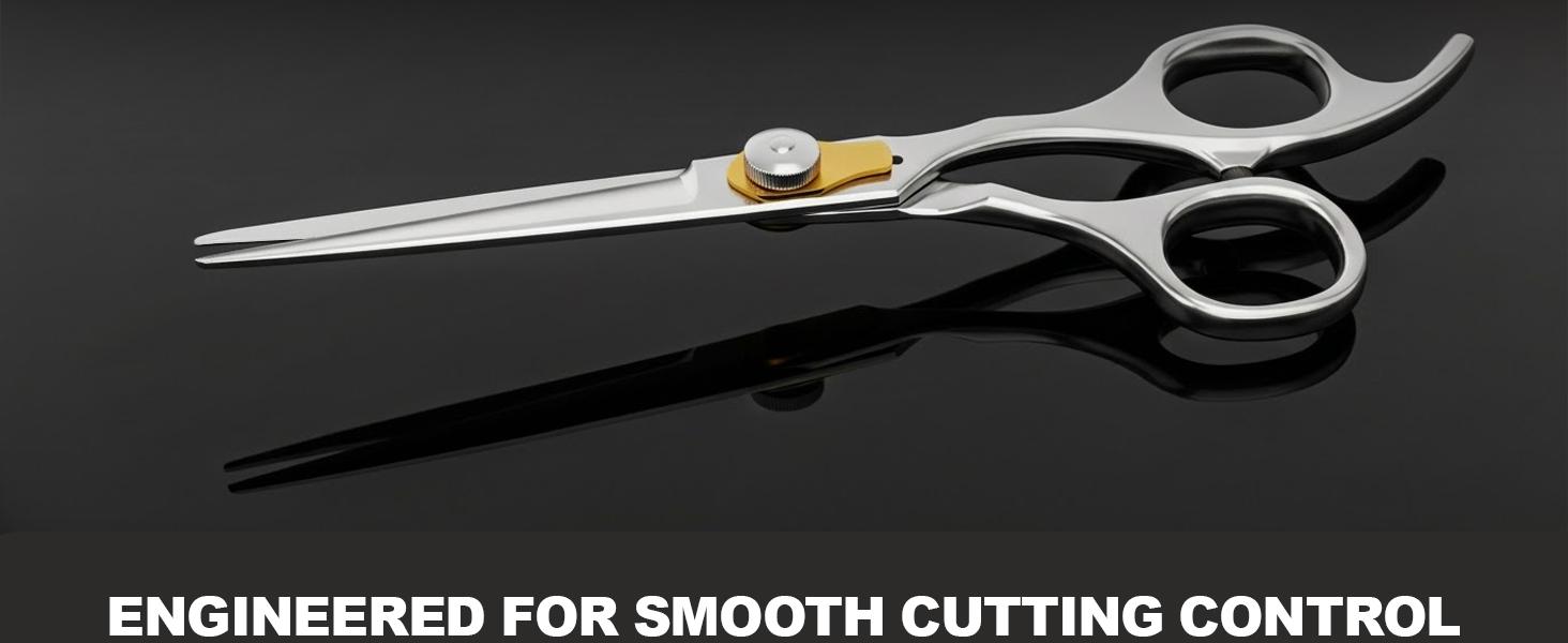 Utopia Care 6.5 Inch Professional Hair Cutting Scissors - Stainless Steel Shears with Ergonomic Easy Grip Handle for All Hair Types, Salon & Home Use, Barber Supplies, Haircare, Adjustable, Curly Hair
