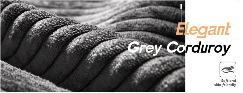 AMERLIFE Sofa, Modern Sofa Couch with USB Charging Ports & Cup Holders, Comfy Sofa- Deep Seat Couch for Living Room