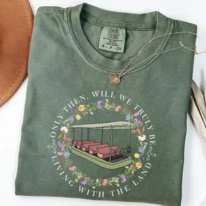 Living with The Land Comfort Colors/Gildan Shirt, Mickey & friends WDW Theme Park T-shirt, 2025 Family Trip Outfit, Magic Kingdom The Land T-shirts [Adult - Youth - Toddler]