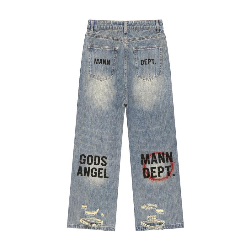 MANN DEPT. - GODS ANGEL Distressed Denim Jeans MANN DEPT. - GODS ANGEL Distressed Denim Jeans