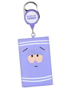 South Park Towelie Wanna Get High Retractable Reel ID Badge Holder Keychain with Lobster Claw Clasp