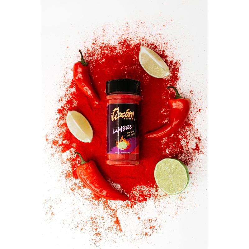 Tizon Lumbre Mexican Seasoning Powder, Fuego Flavor, Snack Seasoning for Popcorn, Chips, Nuts, Fruits