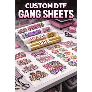 Custom DTF Gang Sheets | 17” Wide Prints