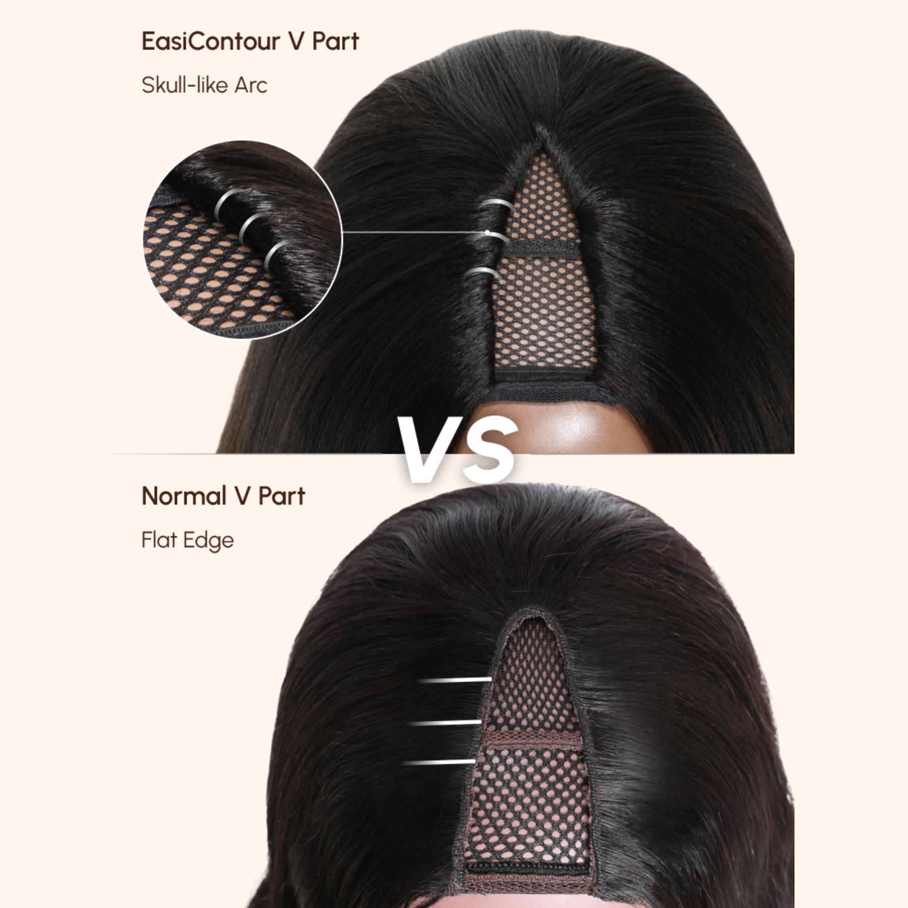 Nadula EasiContour Kinky Curly V Part Human Hair Wig Glueless Beginner Friendly Quick Easy Install No Skill Required Leave Out Options TikTokShopStockUp