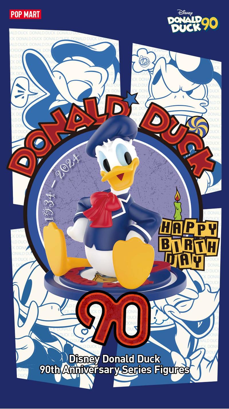 POP MART Disney Donald Duck 90th Anniversary Series Figures, Blind Box