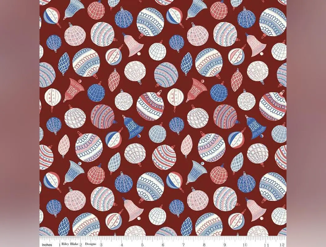 Merry & Bright by Liberty Fabrics - Bauble Bonanza A - Cotton (half yard)