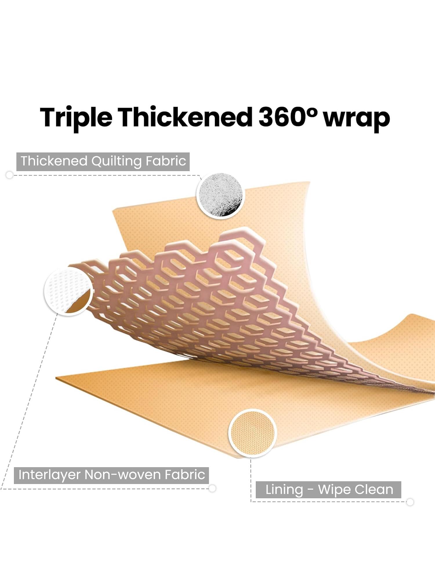 Holiday Haul 4-in-1 Puffy Toiletry Bag for Women Large Capacity 4 Compartments Travel Makeup Pouch with Zipper Closure