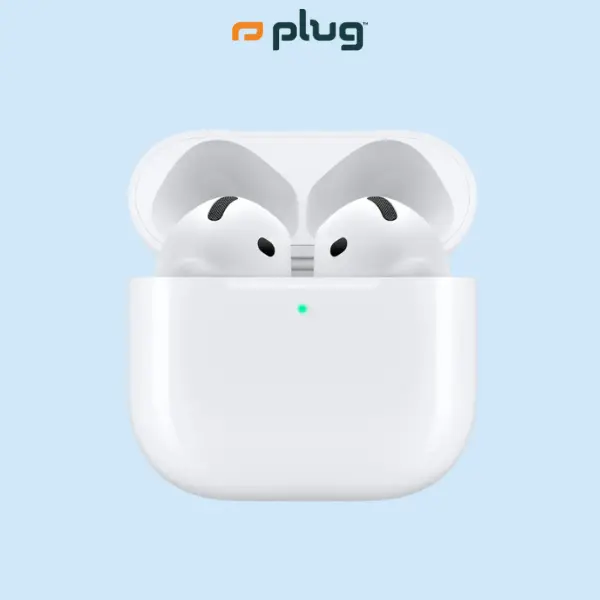 Refurbished AirPods 4th Generation - Good Condition with 1-Year Warranty by Plug
