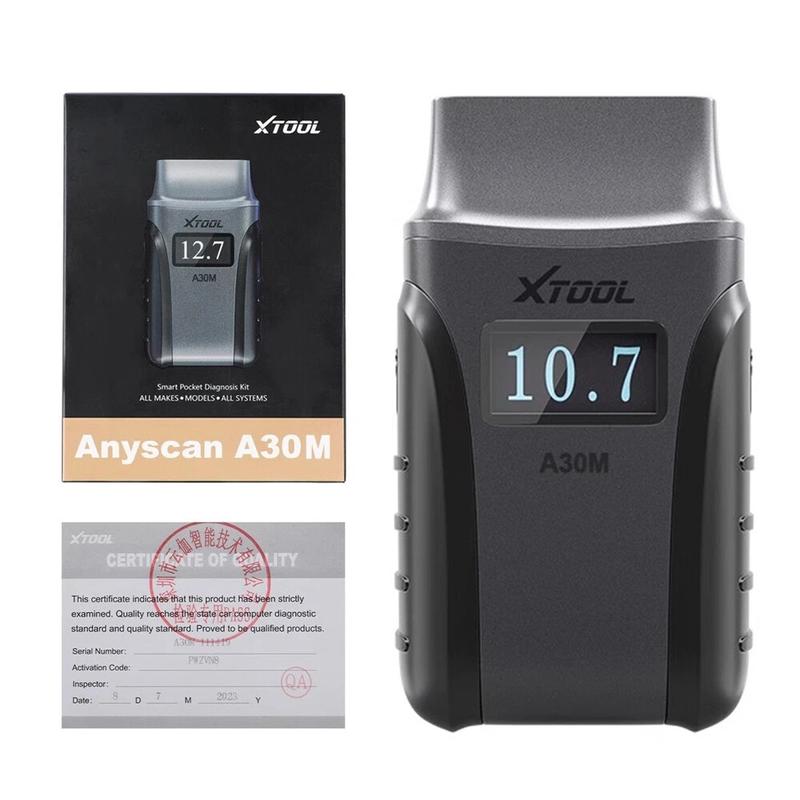 XTOOL A30M 2.0 Professional OBD2 Scanner | Full System Diagnostics + 26+ Service Resets + Bi-directional Control | 128 Car Brands & Lifetime Free Updates