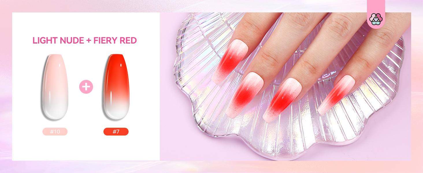 SAVILAND 12 Vitality Colors Airbrush Gel Nail Polish Set with Fine Mist for Color Spray - Nail Art Design Matte Nail Care Christmas Gift