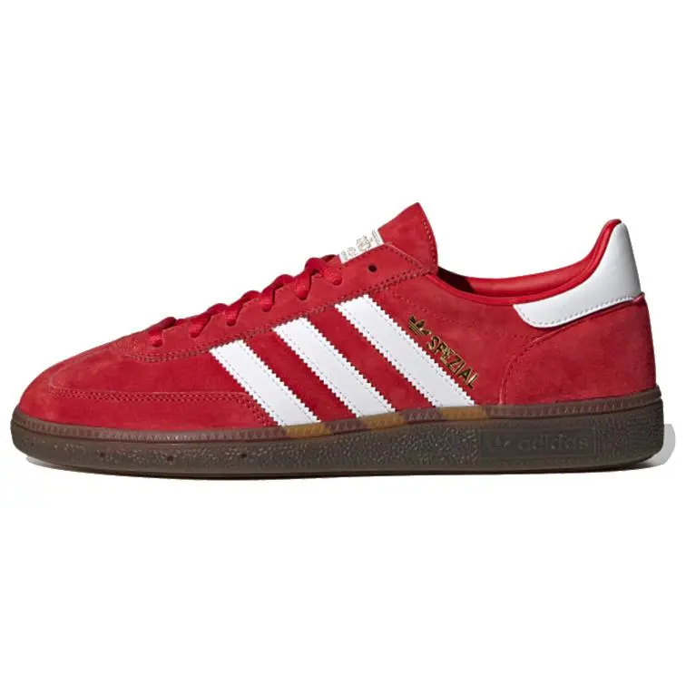Adidas Handball Spezial 'Scarlet Gum' Athletic Shoes, Training Sports Shoe for Handball Enthusiasts, Mesh Upper, Bold Red And White, Sport Shoes, Male