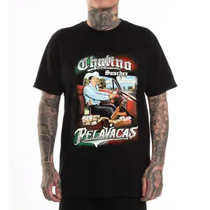 Chalino Sanchez Graphic Tee Unisex Hoodie T-Shirt Sweatshirts Basic Fabric Fit Street Style Chicano Style Mexican Clothings Outfit Outdoor Wear Tops Streetwear Menswear Casual Oversized Loose