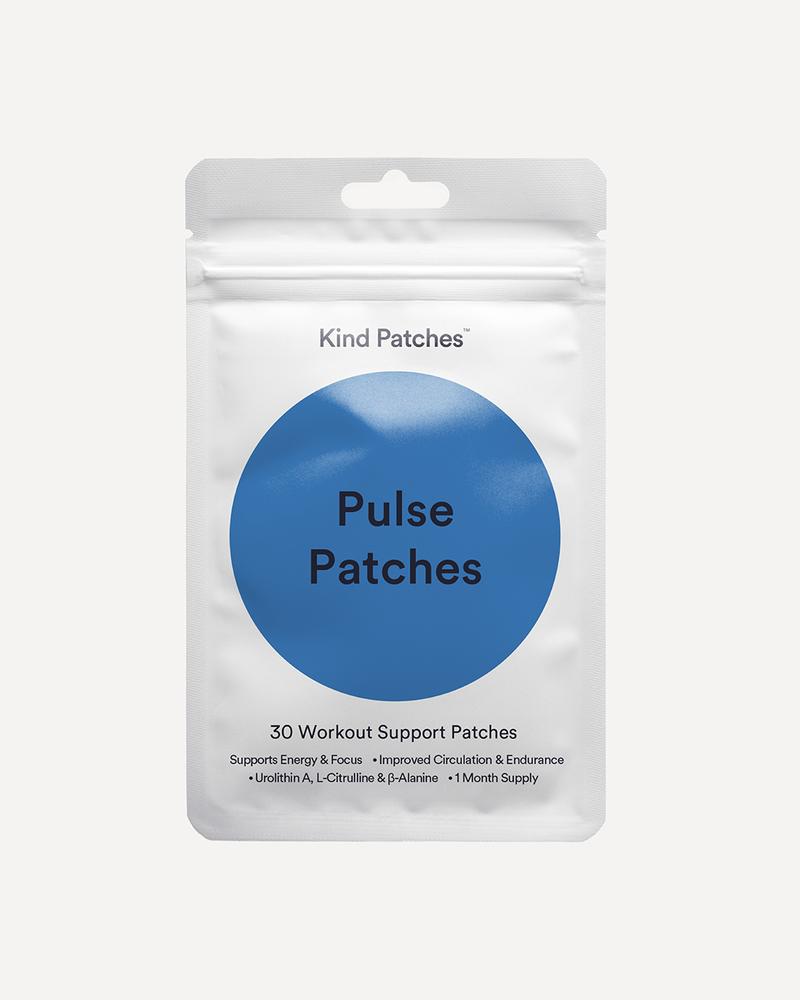 Kind Patches Pulse Patches, 30 Performance Support Patches, Energy & Focus Support, Workout Readiness & Daily Movement Support, Steady Release Formula, Vegan, Natural Ingredient,1 Month Pack