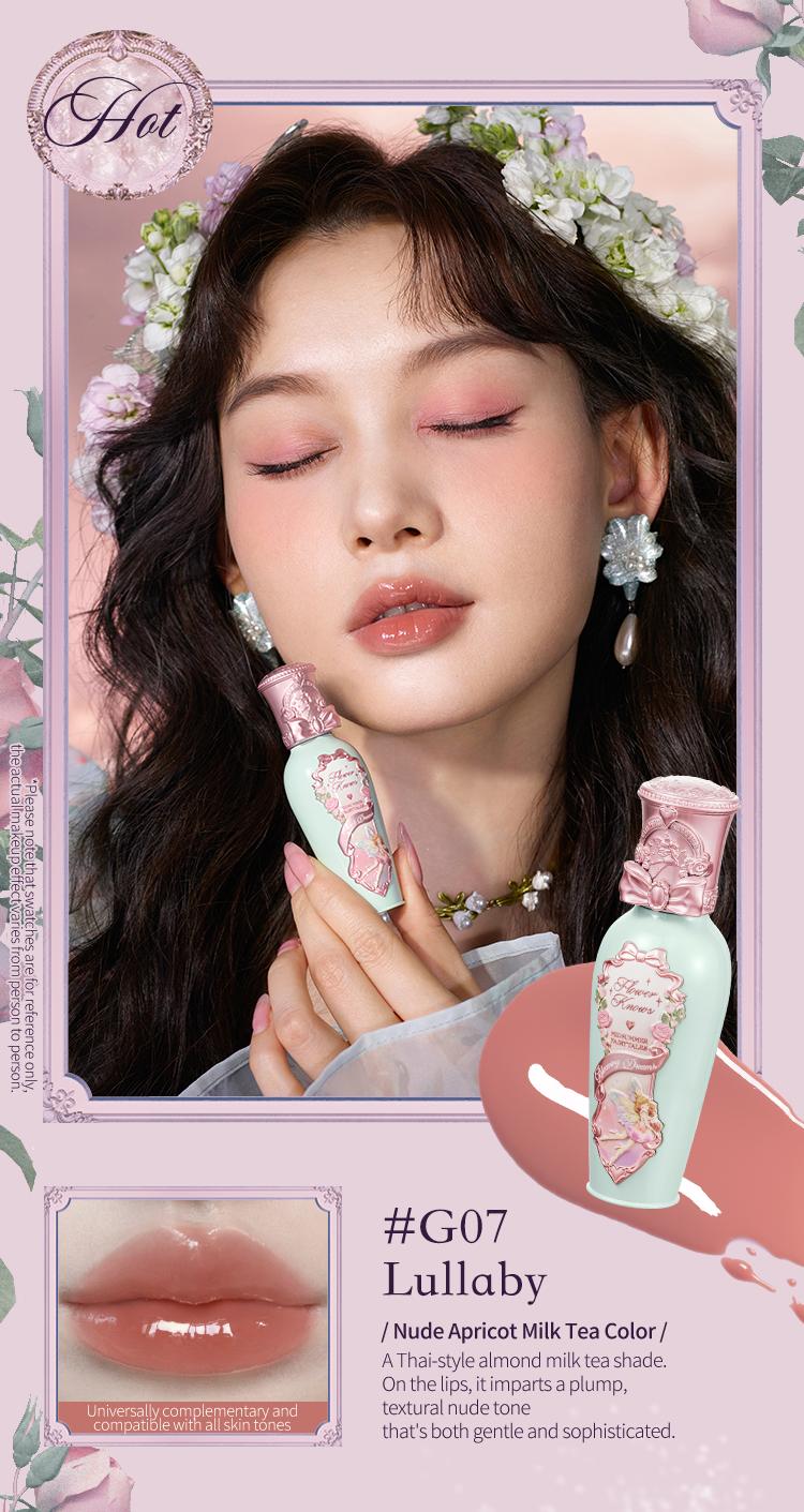 Flower Knows Midsummer Fairytales Collection Coating Lip Lacquer, #Summervibes