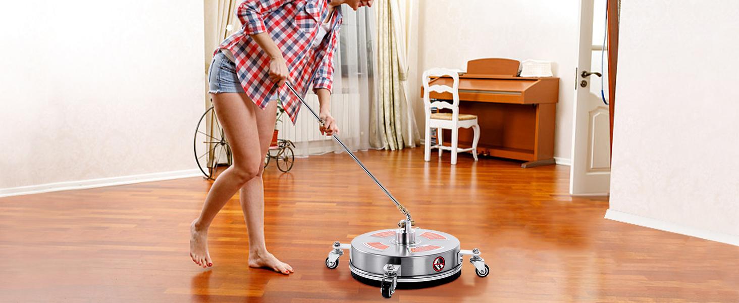 M MINGLE 14'' Pressure Washer Surface Cleaner Attachment, Driveway Power Washer Accessory with 2 Extension Wand, 1/4" Quick Connect, 4000 PSI, ChristmasGift M MINGLE 14'' Pressure Washer Surface Cleaner Attachment, Driveway Power Washer Accessory with 2 Extension Wand, 1/4" Quick Connect, 4000 PSI, ChristmasGift