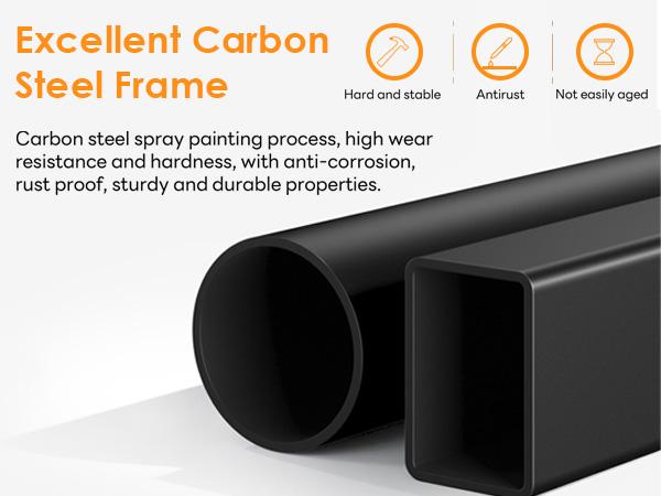 Twin Over Full Bunk Bed, Heavy Duty Metal Industrial Bunk Bed with Ladder and Guardrail for Teens/Adults, Space-Saving, No Box Spring Needed, Black