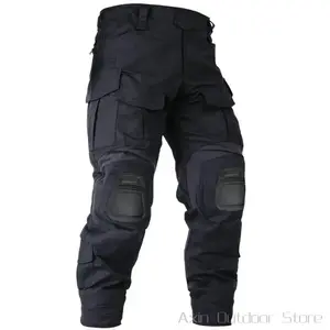 Men'S Outdoor Tactical Pants (with Knee Pads) Camouflage Overalls Waterproof Hiking Pants No Belt Men'S Outdoor Tactical Pants (with Knee Pads) Camouflage Overalls Waterproof Hiking Pants No Belt