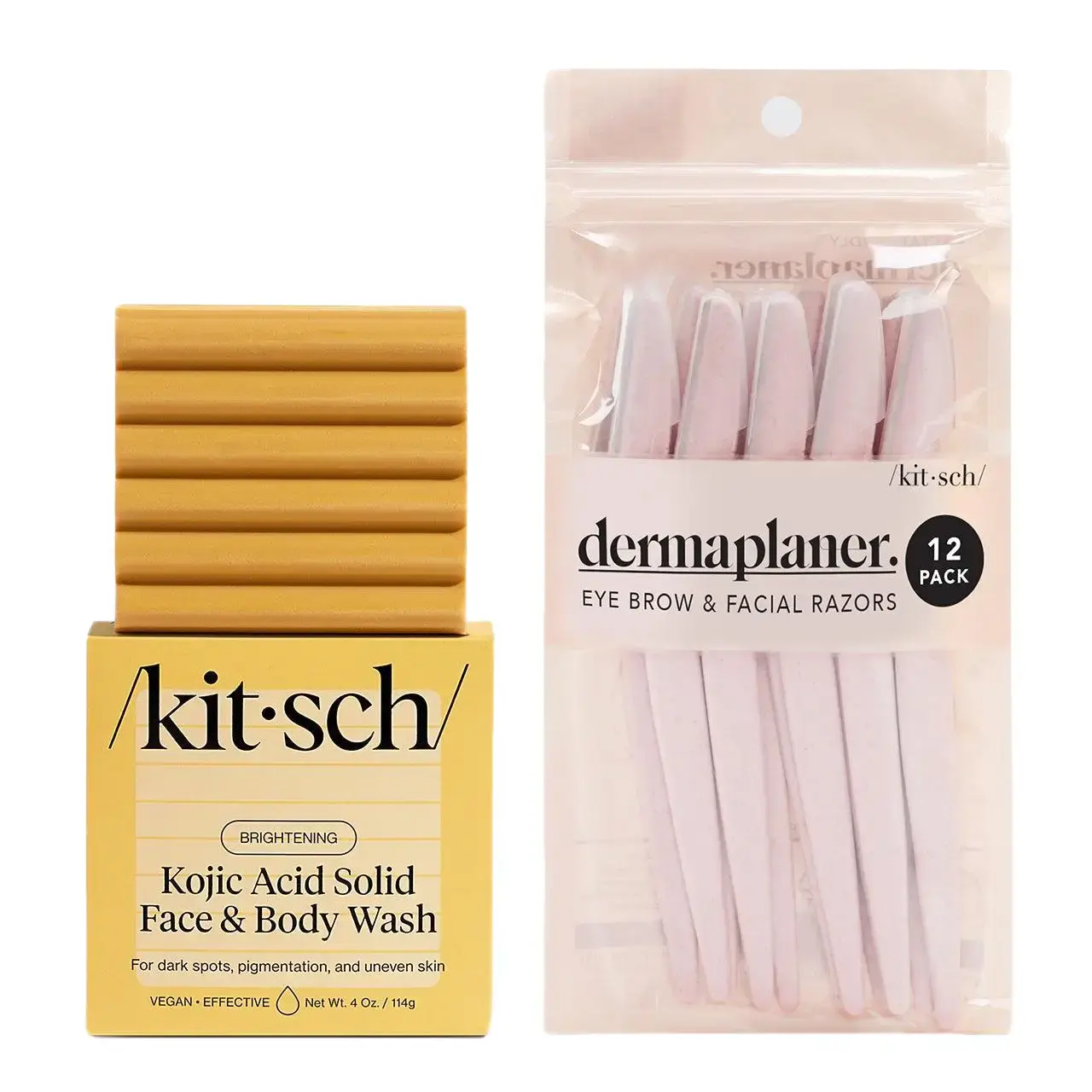 Kitsch Kojic Acid Face and Body Bar + Eco-Friendly Dermaplaner