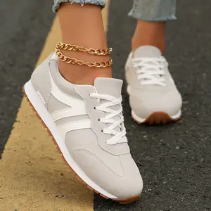 Women's Retro Casual Sneakers Lace Up Walking Shoes Indoor Outdoor