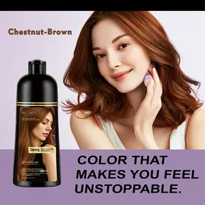 Natural botanical extracts blended with ginseng and other plant essences. Strengthens hair strands while coloring, Washing away to reveal rich, captivating allure.