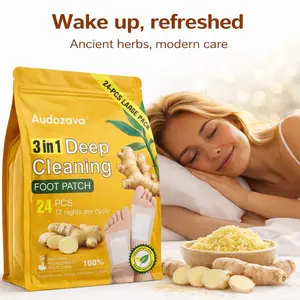 24 Pack of Turmeric & Ginger Premium Pads to Feel Better, Sleep Better & Relieve Stress Organic Foot Patches