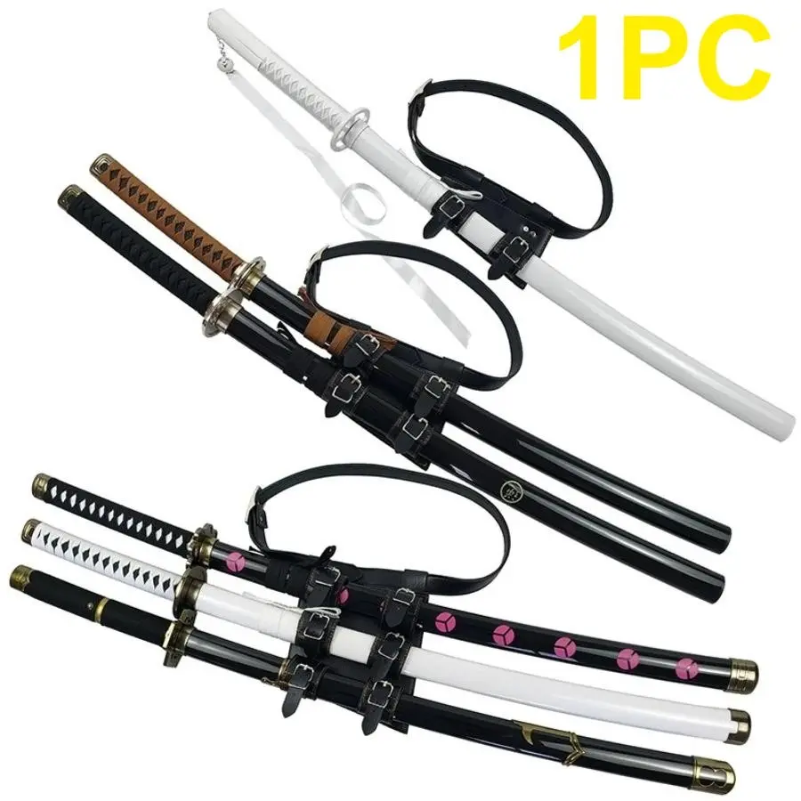Damascus Sword Holster Katana Belt Anime Cosplay Accessories Costume Prop Original Samurai Sabre Waist Real Full Size Japanese Katana Holder Gift Costume Outfit Japanese Style