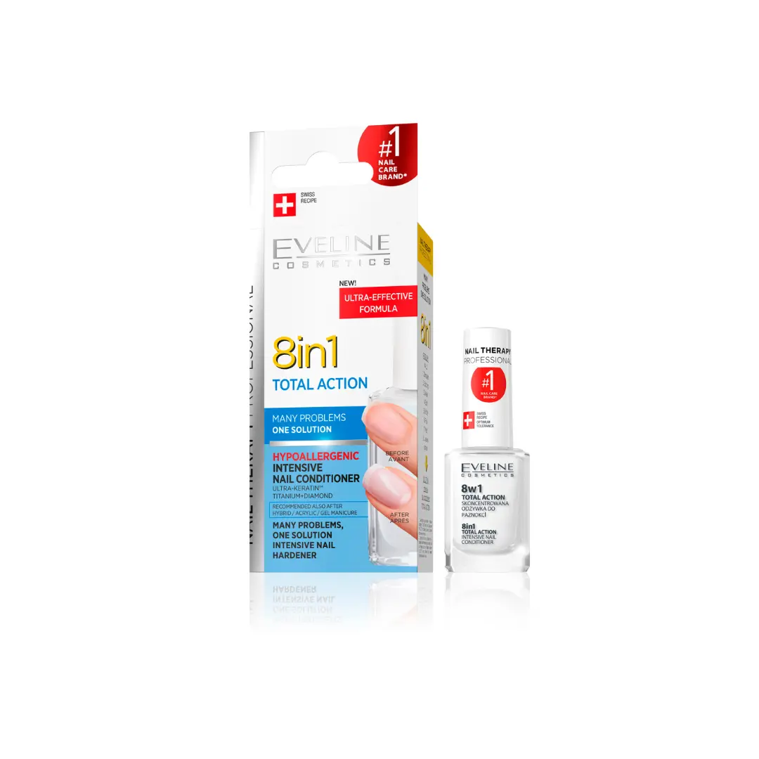 Eveline Cosmetics Total Action 8 in 1 Intensive Nail Conditioner Nail Care
