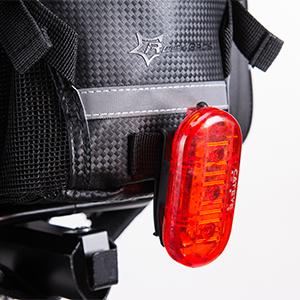 ROCKBROS Bike Rack Bag Waterproof Carbon Leather Rear Seat Cargo Pack 34L