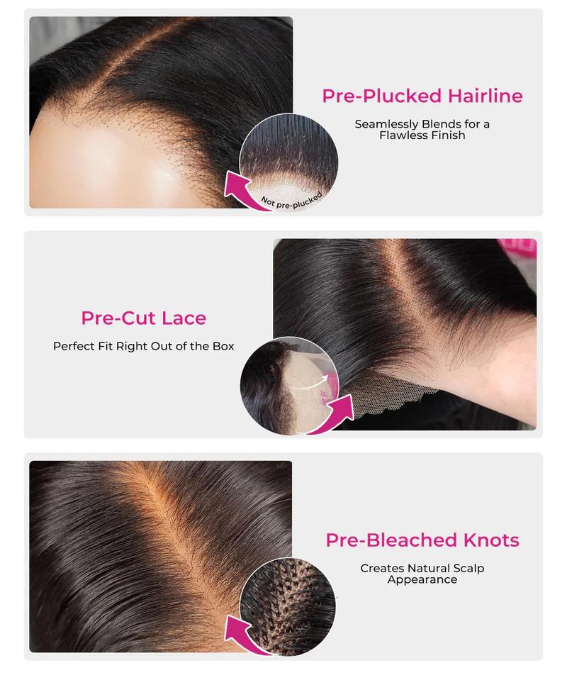 【Hot】ISEE HAIR Wear Go 9x6 Tpart Layered Cut Bob Yaki Straight Wig Natural Black Deep Part Lace Glueless Wig #iseehairbeauty#TikTokShopHolidayHaul