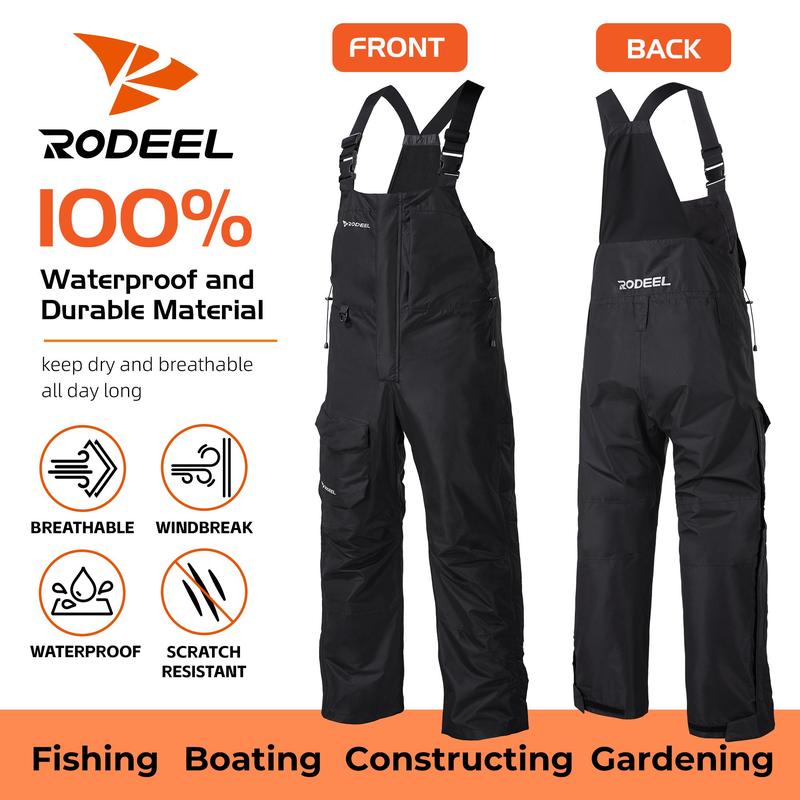 RODEEL 724 Premium Waterproof Bib Overalls Men Tactical Rainwear with Adjustable Suspenders and Multiple Pockets Relaxed Rain Pants Workwear for Outdoor Fishing Boating Car Washing Construction Landscaping Gardening Menswear, Holiday Gift RODEEL 724 Premium Waterproof Bib Overalls Men Tactical Rainwear with Adjustable Suspenders and Multiple Pockets Relaxed Rain Pants Workwear for Outdoor Fishing Boating Car Washing Construction Landscaping Gardening Menswear, Holiday Gift