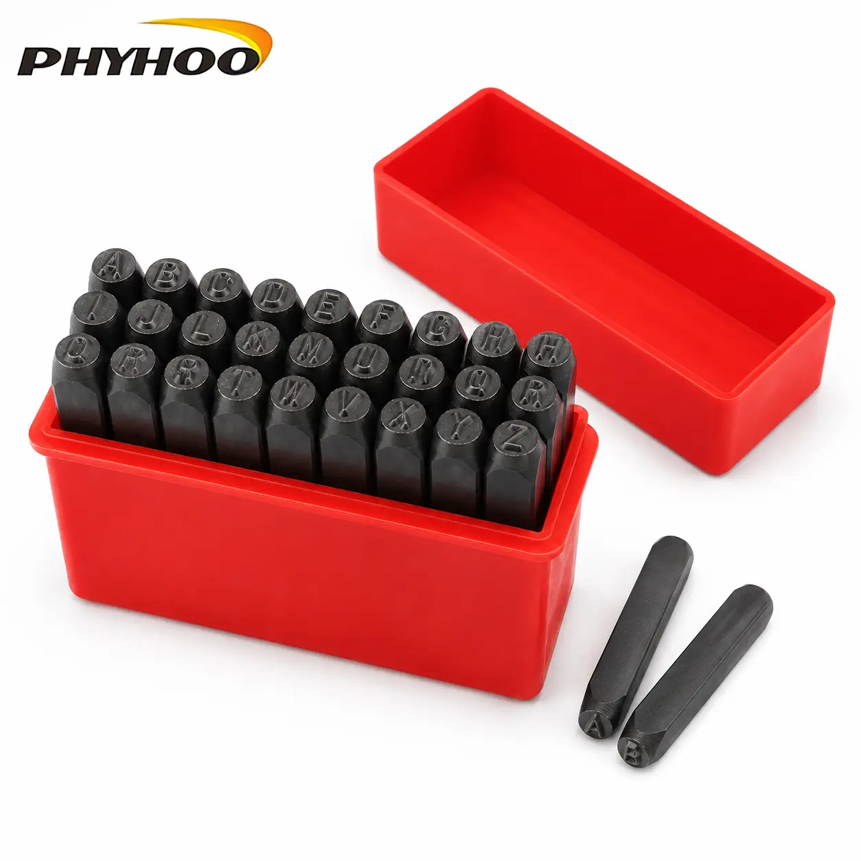 Metal Letter Stamp Set for Jewelry Making, A-Z Alphabet Punch Stamps for Personalized Charms, Pendants, Rings and Metal Blanks