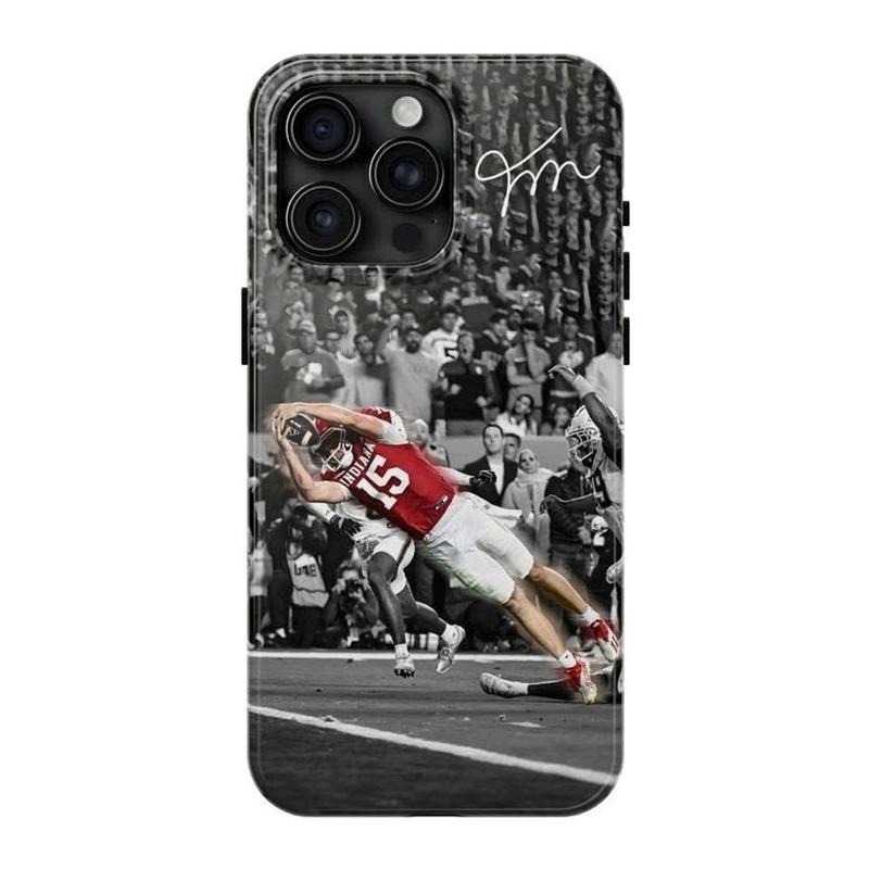 In.dia.na Hoo.siers 2026 CFP National Champions iPhone Case Compatible with iPhone X, 11, 12, 13, 14, 15, 16, 17 Series & Galaxy Series