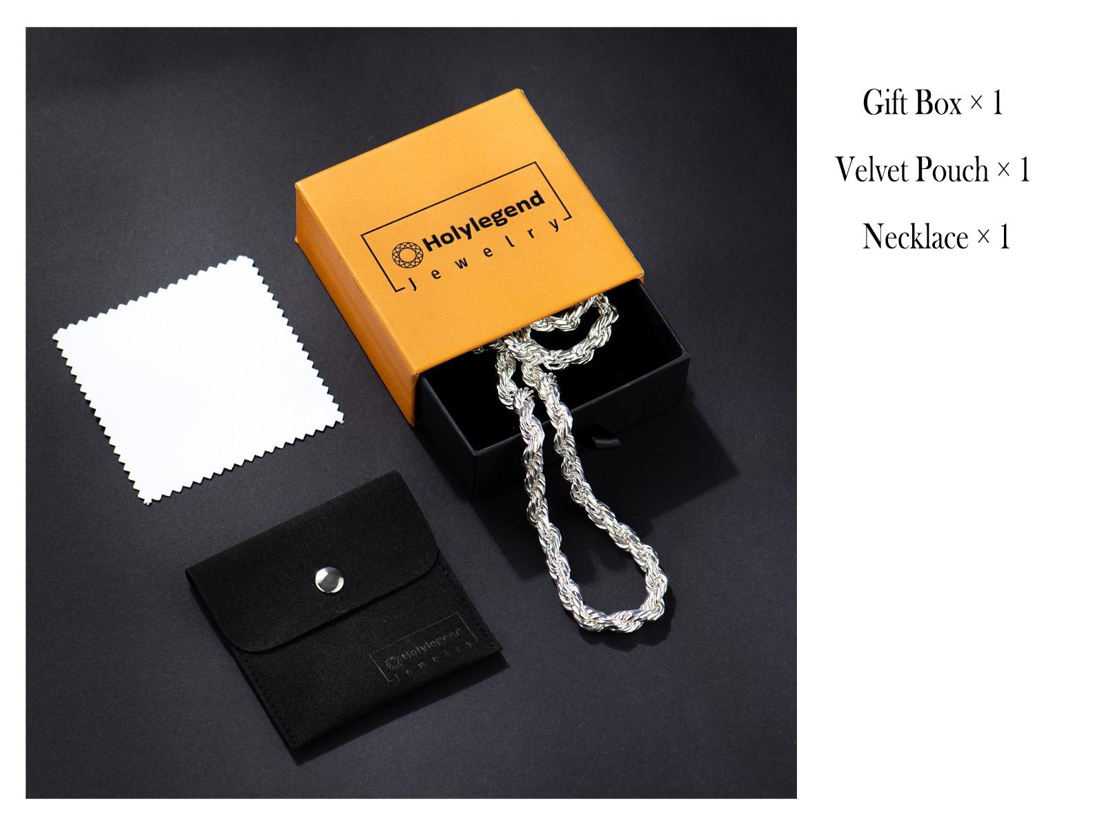 Pure Silver Plated Rope Chain ,10X Thicker Silver Coating with Nano Anti-Tarnish Layer, Hypoallergenic Flexible Soft Link Jewelry