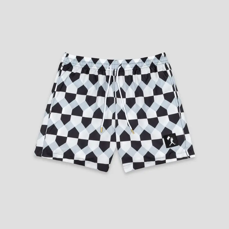 Home Plate Checker Swim Trunks - Youth